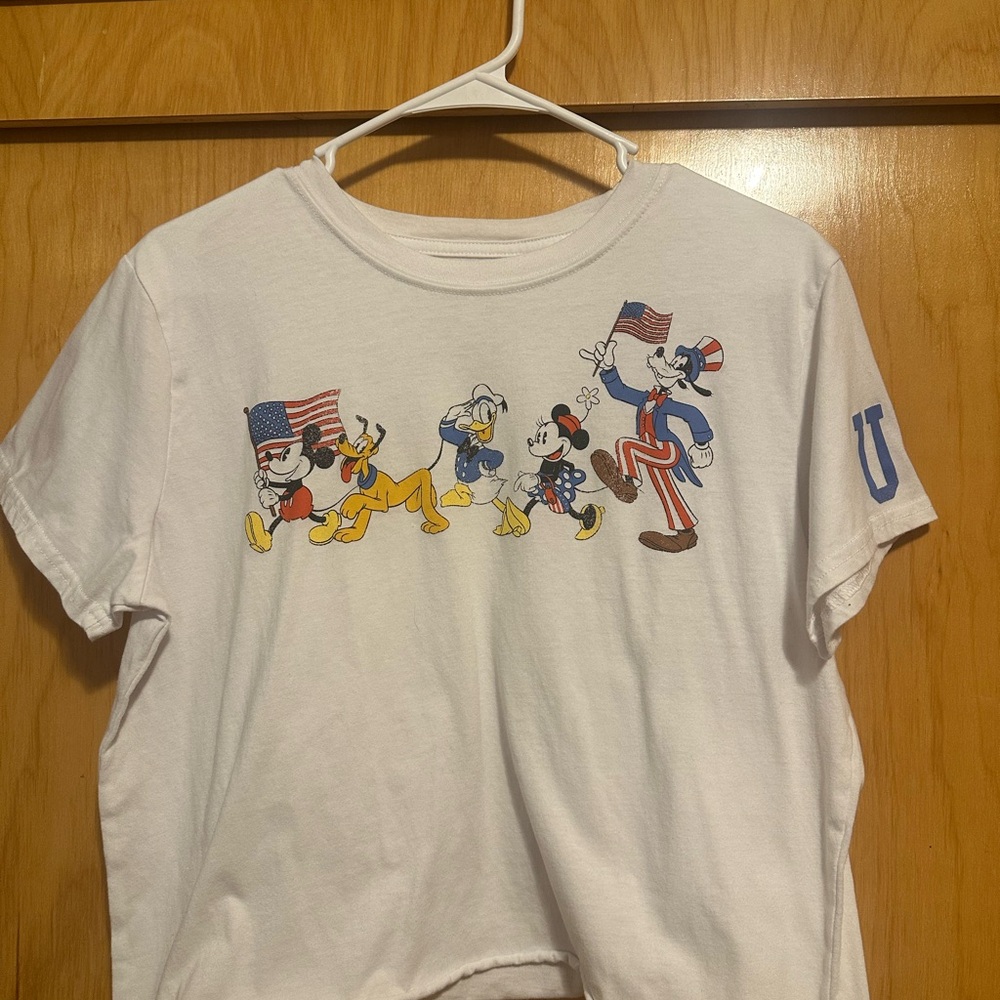 Disney Patriotic Characters White T-Shirt
